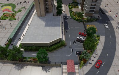 现代鸟瞰规划3D模型下载